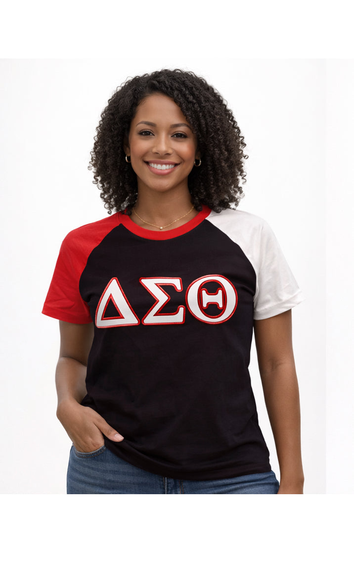 T-shirt Red and Black Chenille