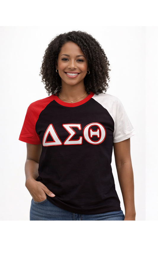 T-shirt Red and Black Chenille