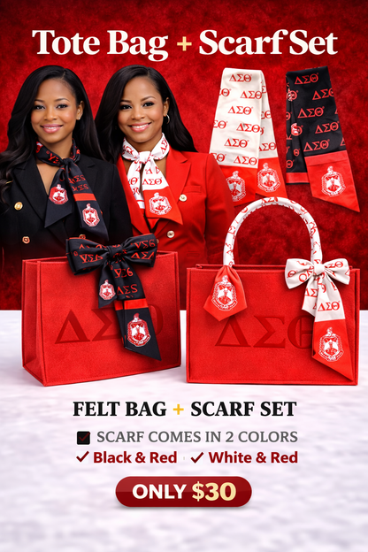 Felt Bag and Scarf Set