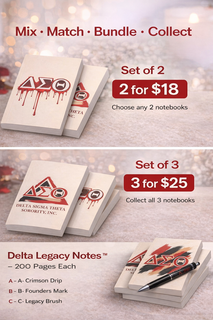 Delta Legacy Notes™ – 200-Page Softcover Notebook